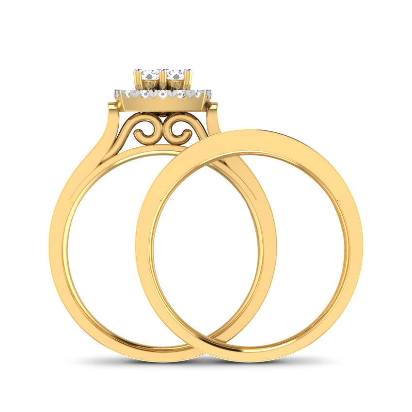 Dazzling Diamond Bridal Ring Set