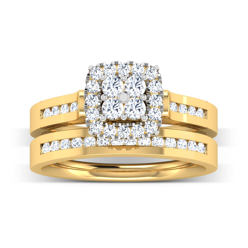 Dazzling Diamond Bridal Ring Set