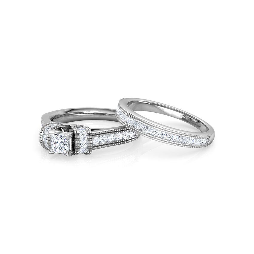 Eva Diamond Bridal Ring Set