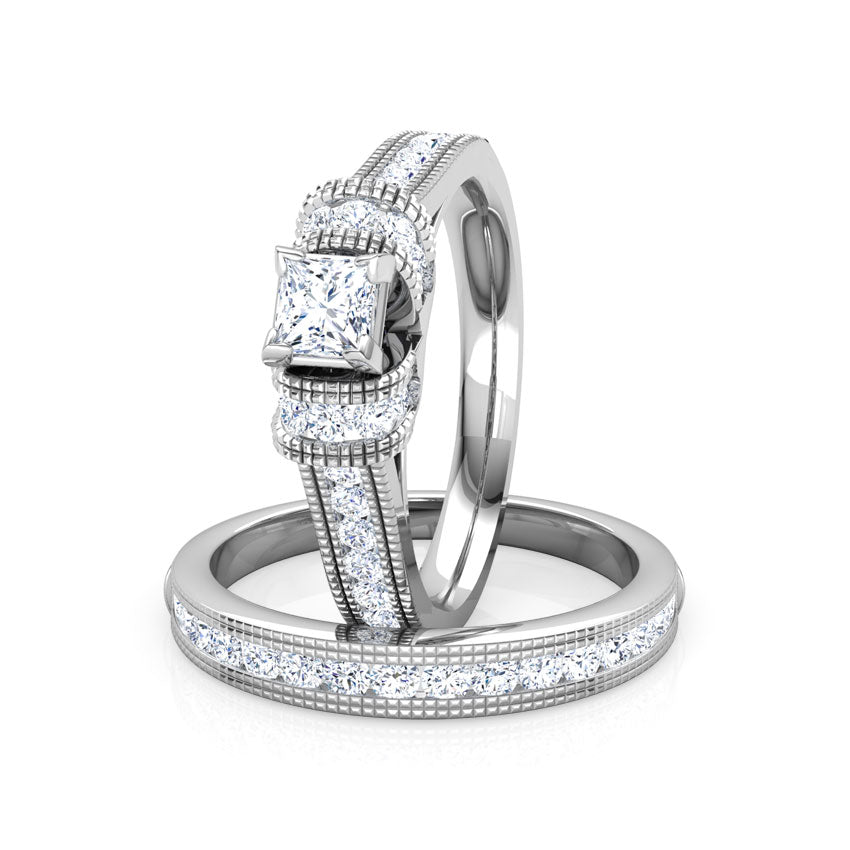 Eva Diamond Bridal Ring Set