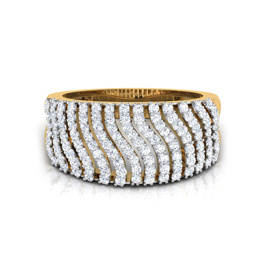 Shining Streaks Diamond Band