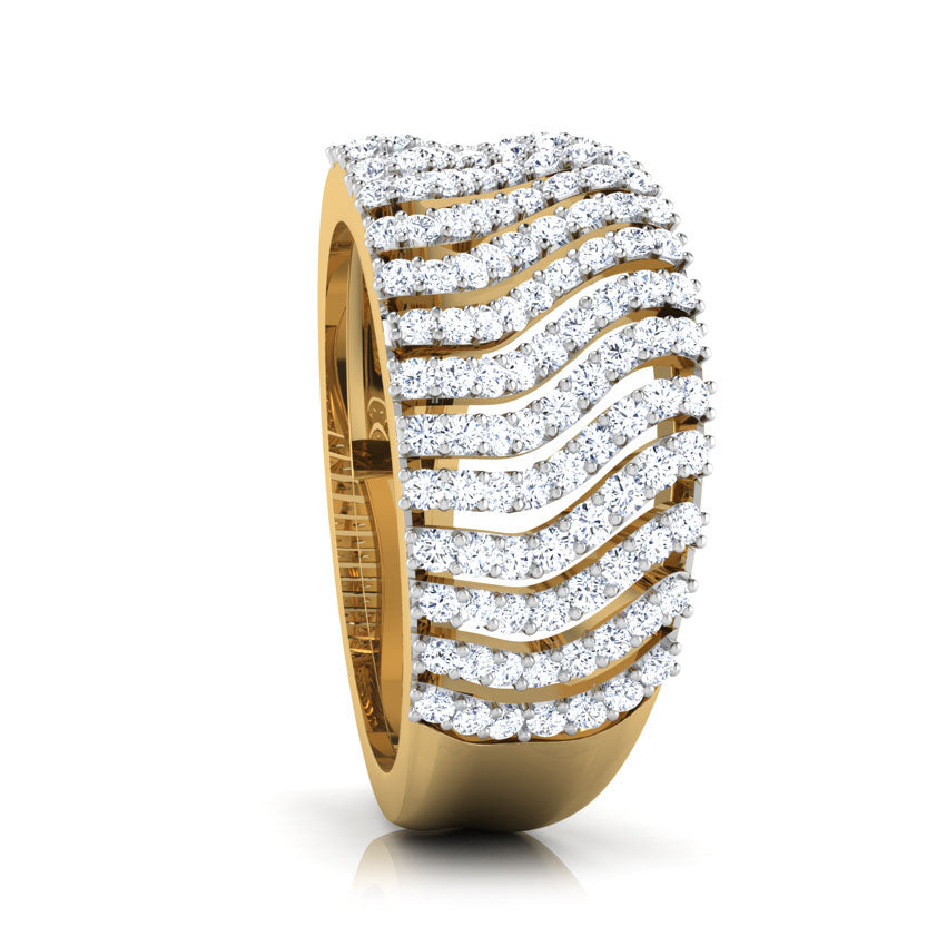 Shining Streaks Diamond Band