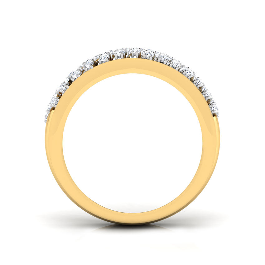 Shining Streaks Diamond Band