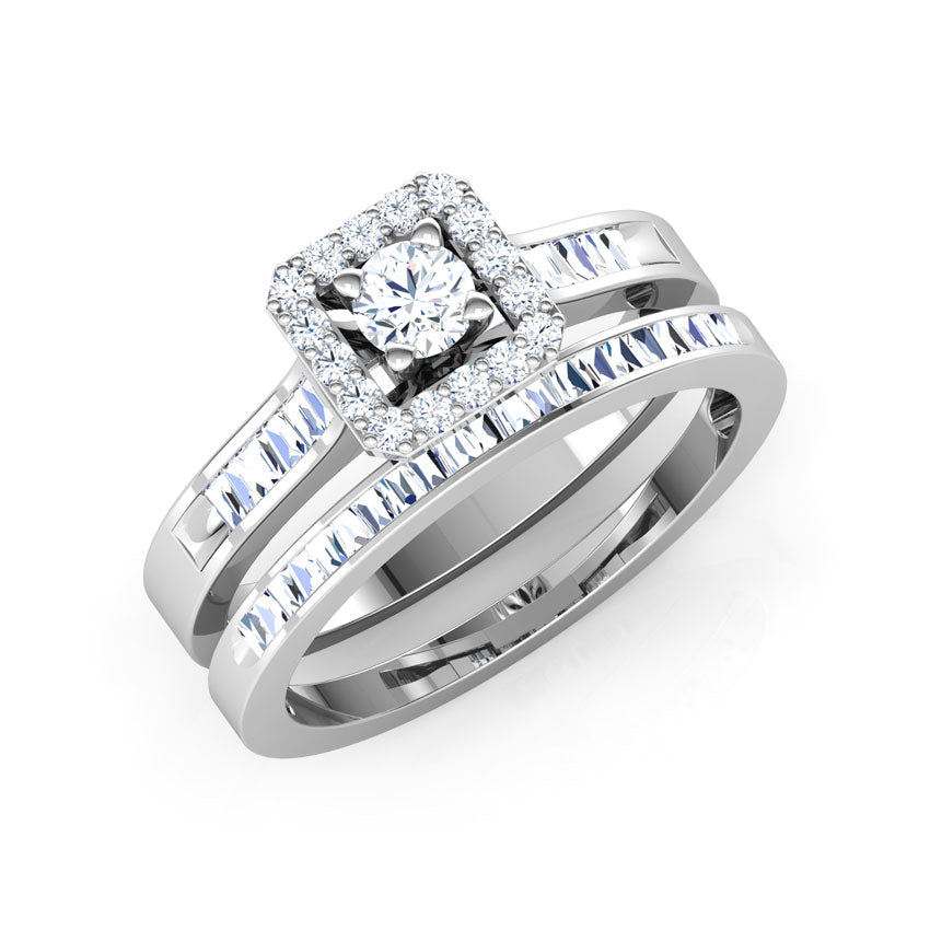 Twinkle Diamond Bridal Ring Set