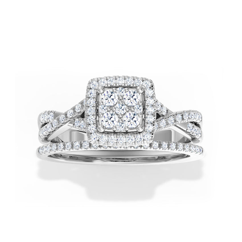 Sparkle Diamond Bridal Ring Set