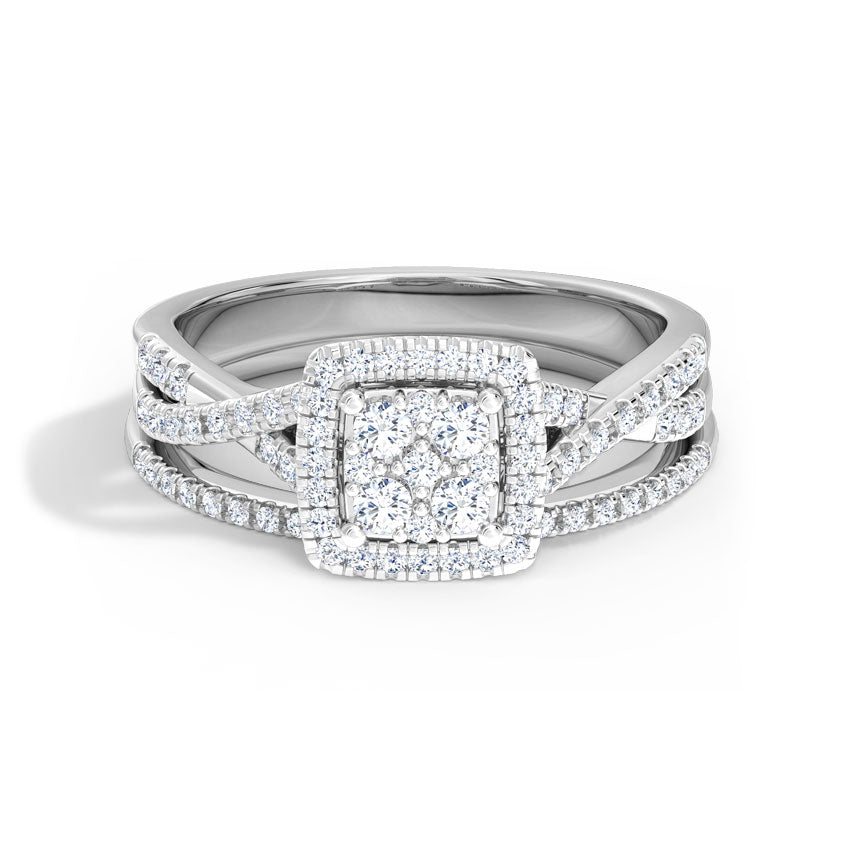 Sparkle Diamond Bridal Ring Set
