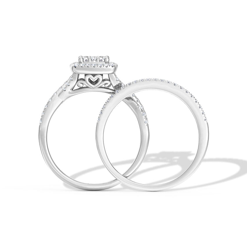 Sparkle Diamond Bridal Ring Set