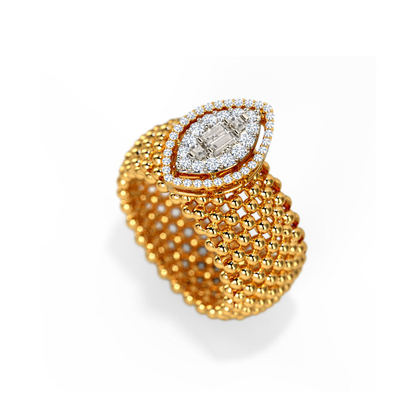 Aria Granular Diamond Ring