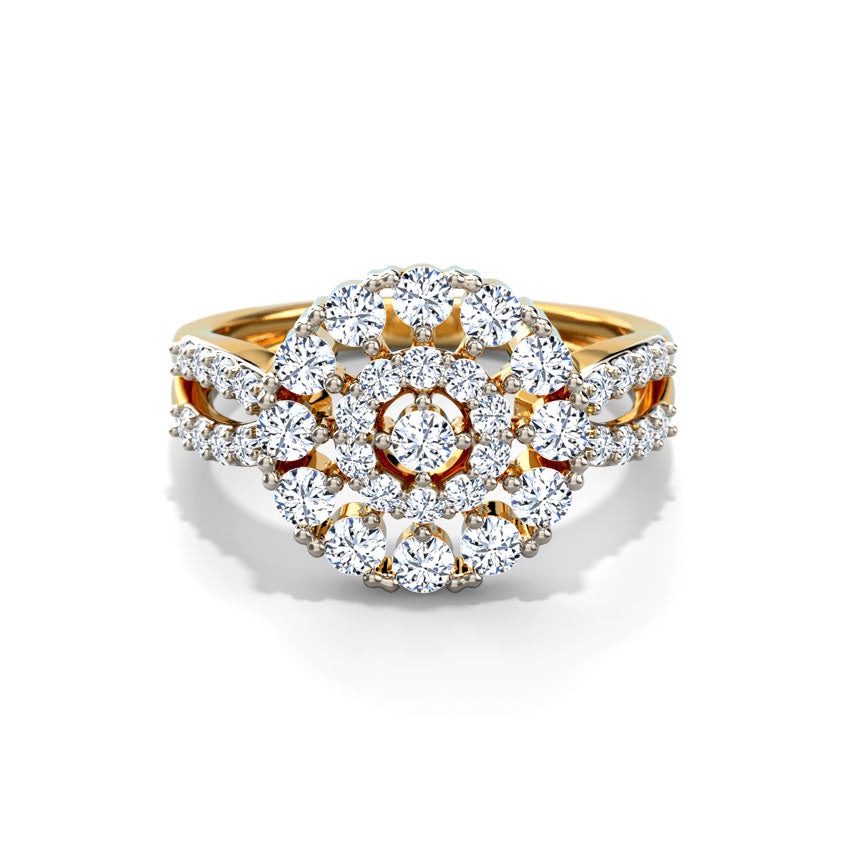 Serenity Cluster Diamond Ring
