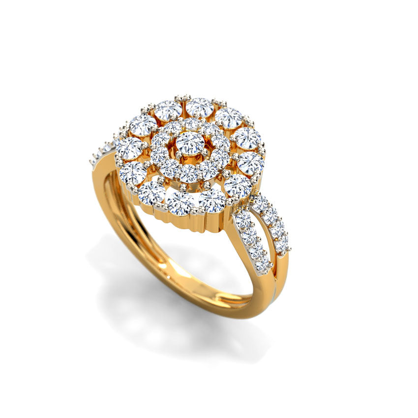 Serenity Cluster Diamond Ring