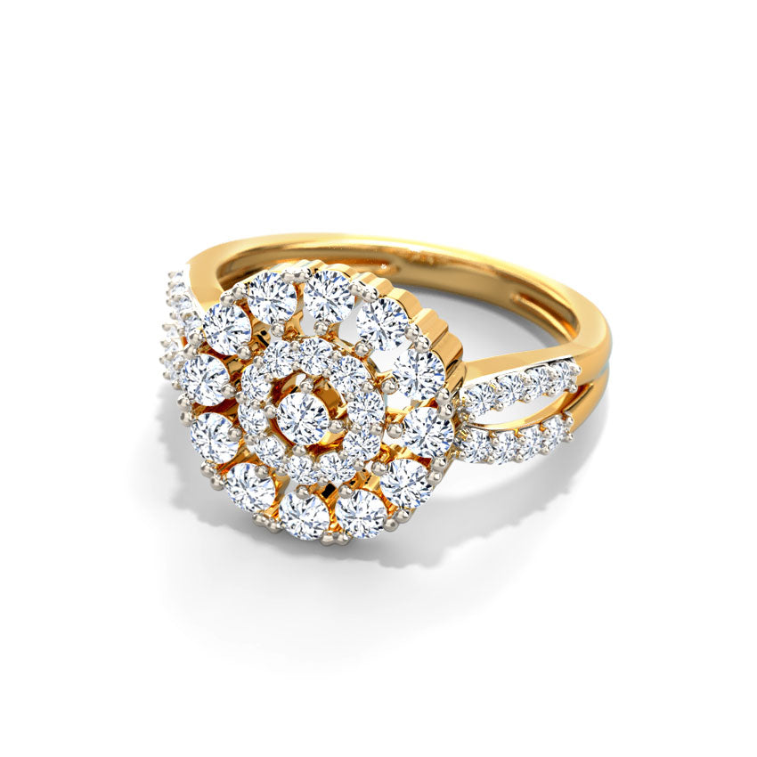 Serenity Cluster Diamond Ring