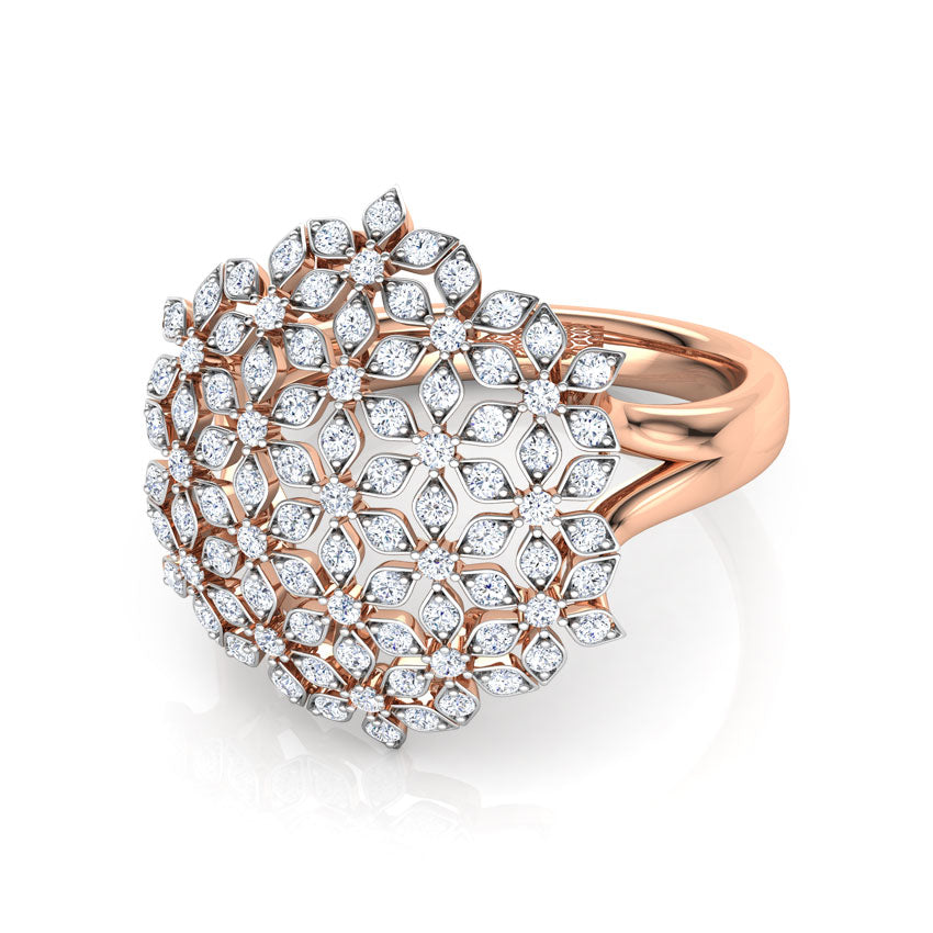 Daisy Mesh Diamond Ring