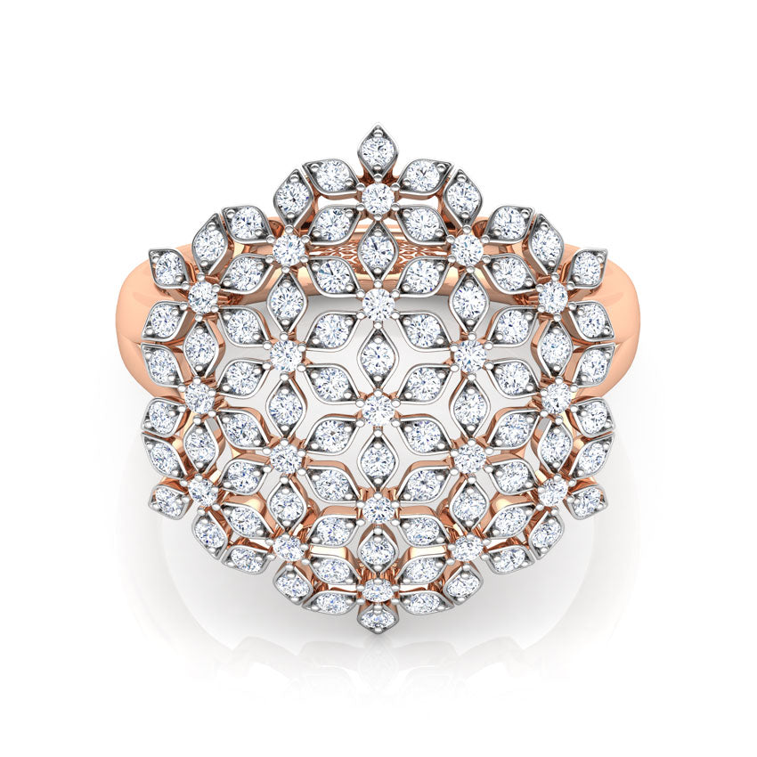 Daisy Mesh Diamond Ring