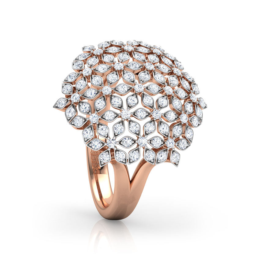 Daisy Mesh Diamond Ring