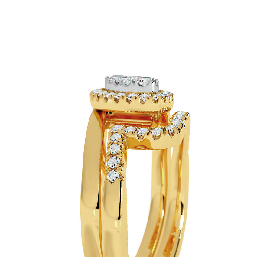 Serenity Diamond Bridal Ring Set