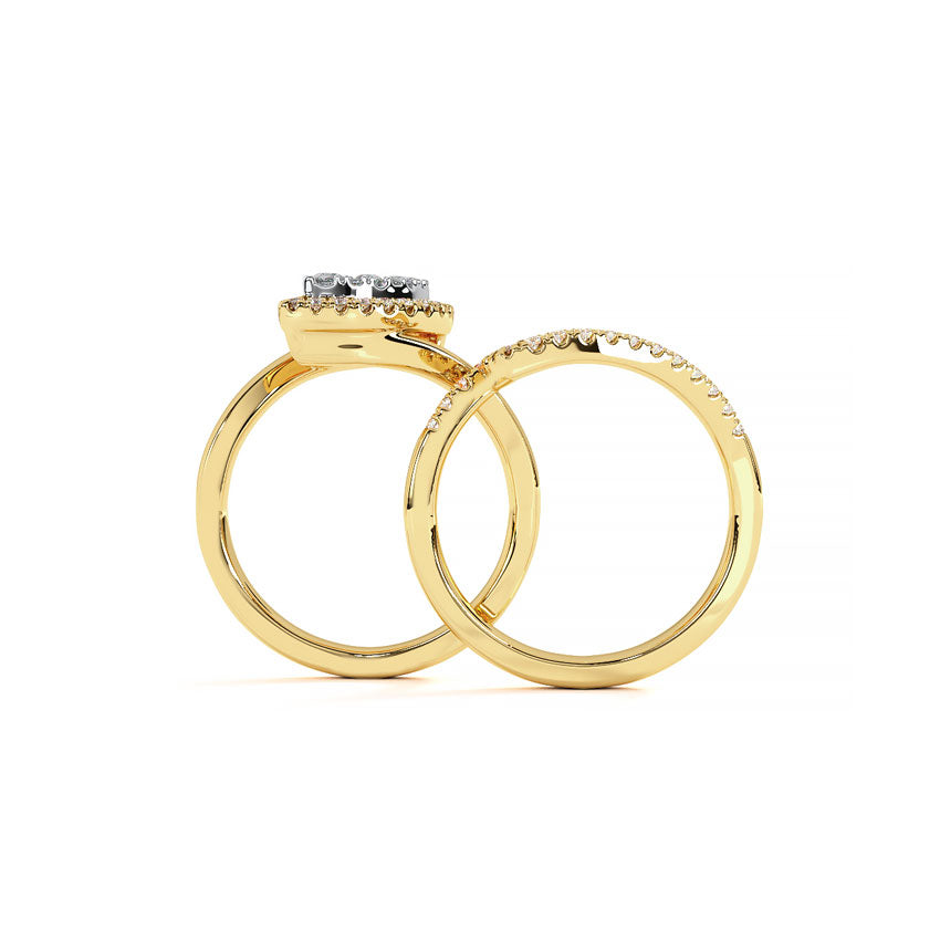 Serenity Diamond Bridal Ring Set
