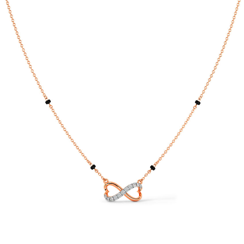 Cherished Infinity Heart Diamond Mangalsutra
