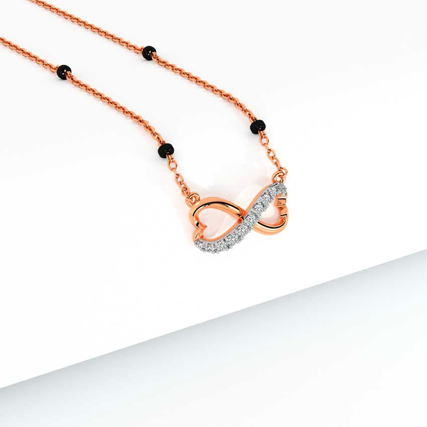 Cherished Infinity Heart Diamond Mangalsutra