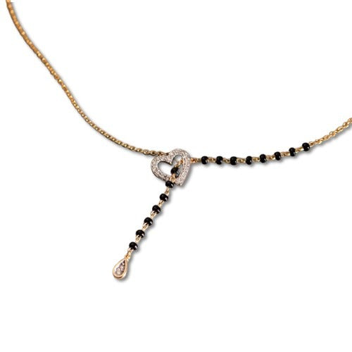 Kamala Heart Lariat Diamond Mangalsutra
