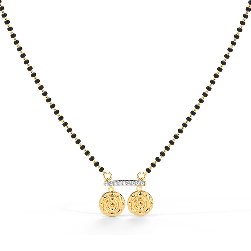 Uma Coin Diamond Mangalsutra
