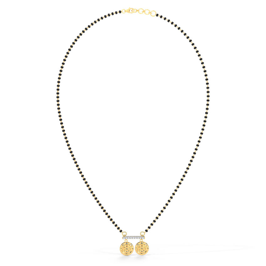 Uma Coin Diamond Mangalsutra
