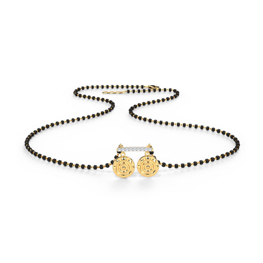 Uma Coin Diamond Mangalsutra