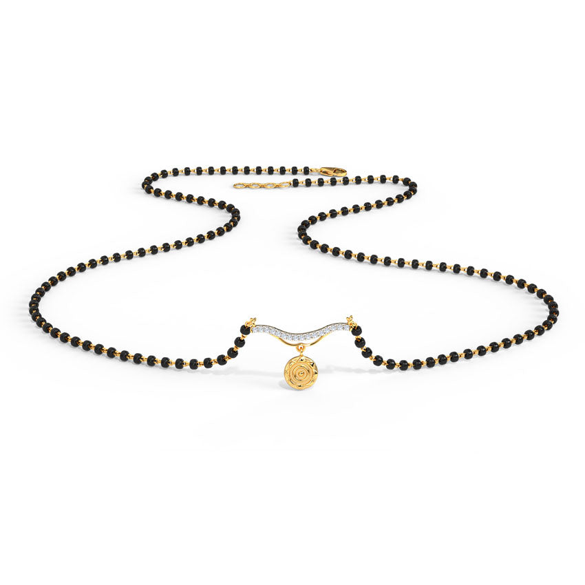 Ava Coin Diamond Mangalsutra