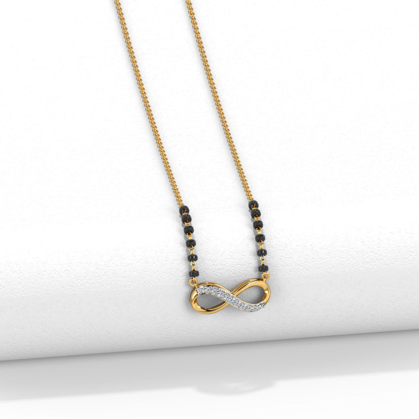 Leah Infinity Diamond Mangalsutra