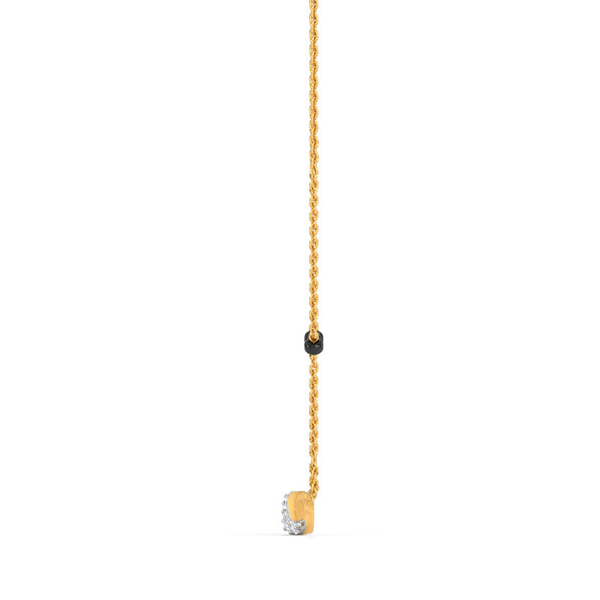 Ava Infinity Gold Diamond Mangalsutra