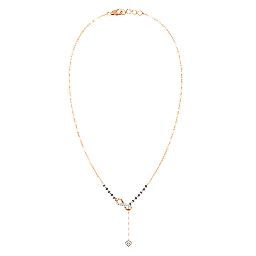 Esmeralda Infinity Lariat Diamond Mangalsutra