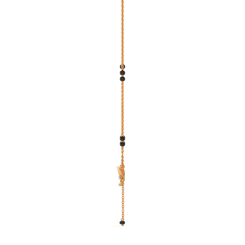 Violet Butterfly Diamond Mangalsutra