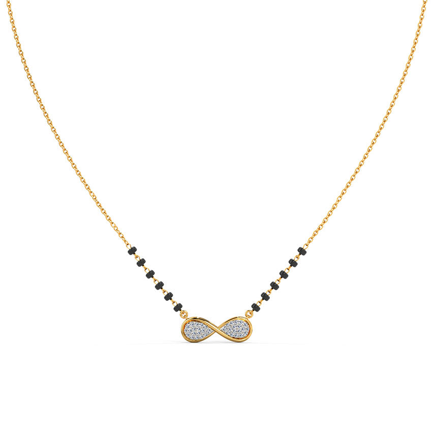 Heather Infinity Diamond Mangalsutra