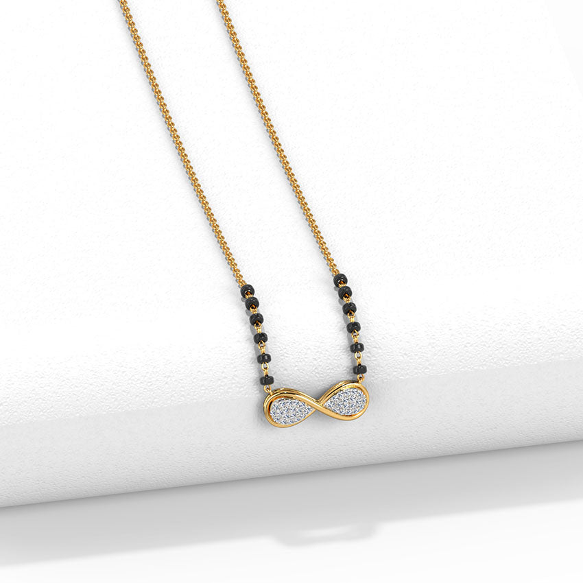 Heather Infinity Diamond Mangalsutra