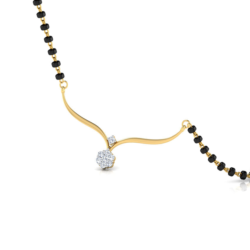 Lavender Diamond Mangalsutra