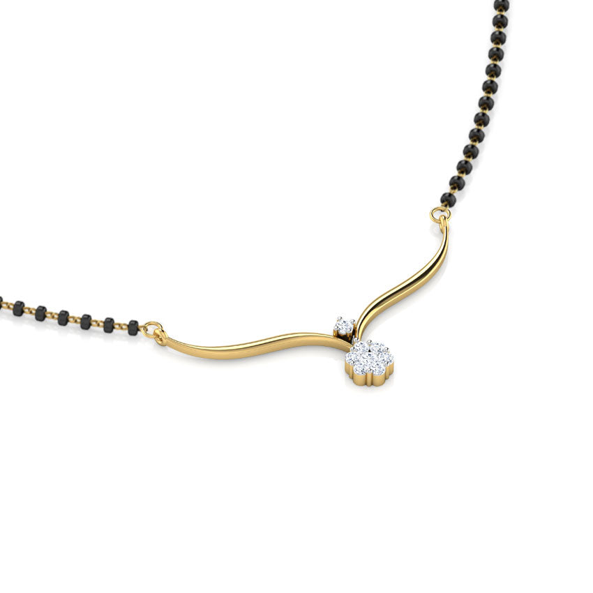 Lavender Diamond Mangalsutra
