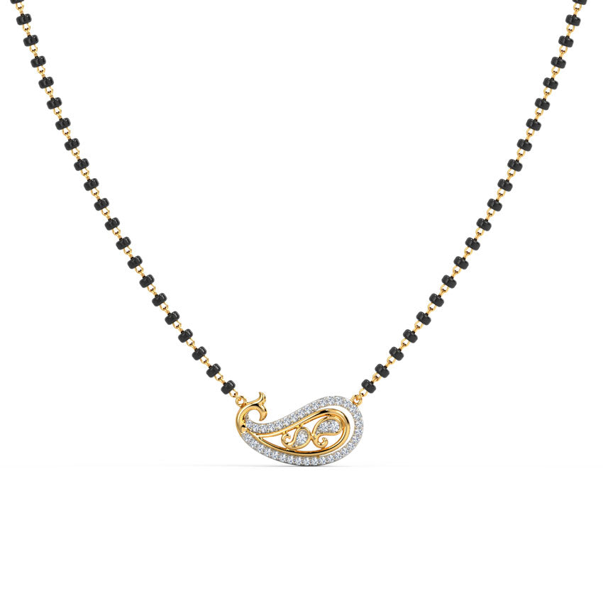 Diamond Paisley Mangalsutra