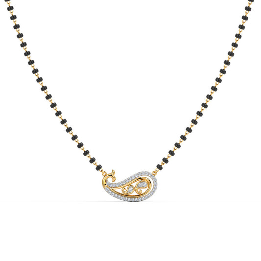 Diamond Paisley Mangalsutra
