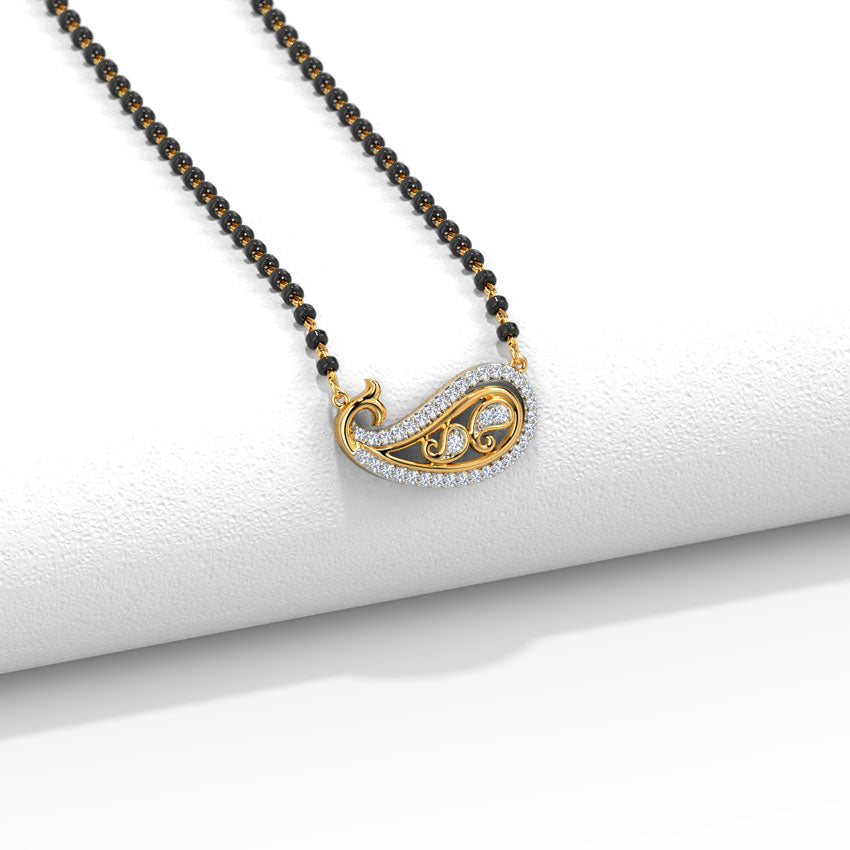 Diamond Paisley Mangalsutra