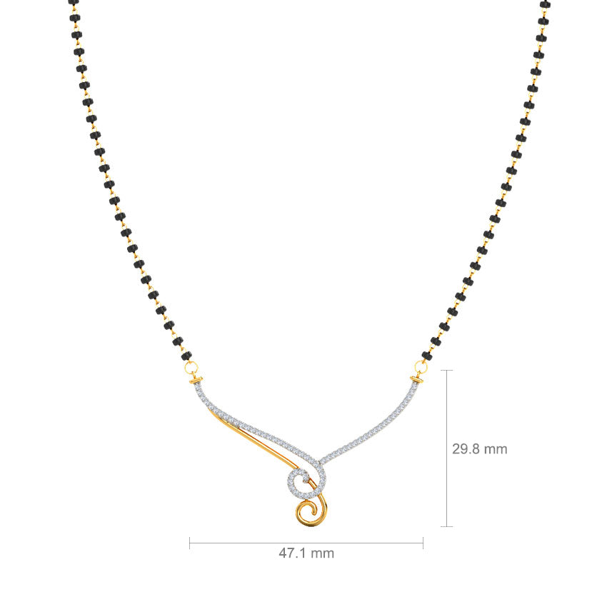 Ava Diamond Mangalsutra