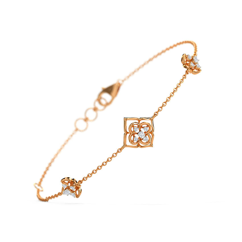 Belle Floral Diamond Bracelet