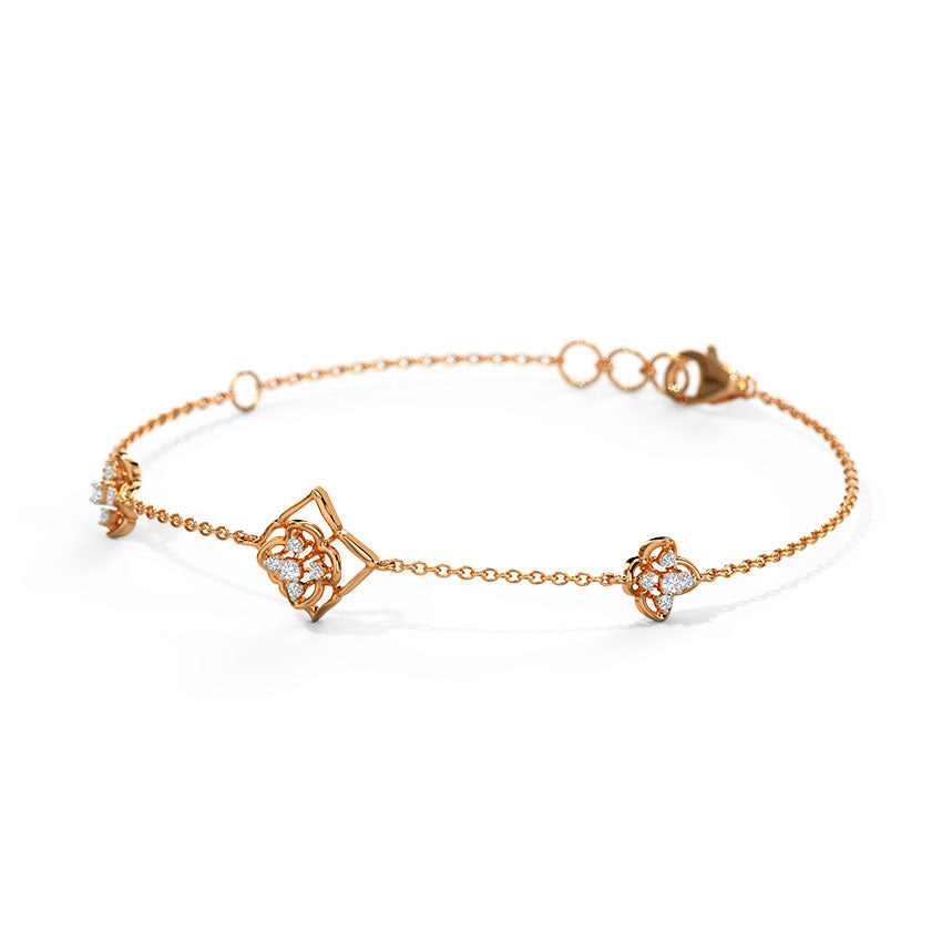 Belle Floral Diamond Bracelet