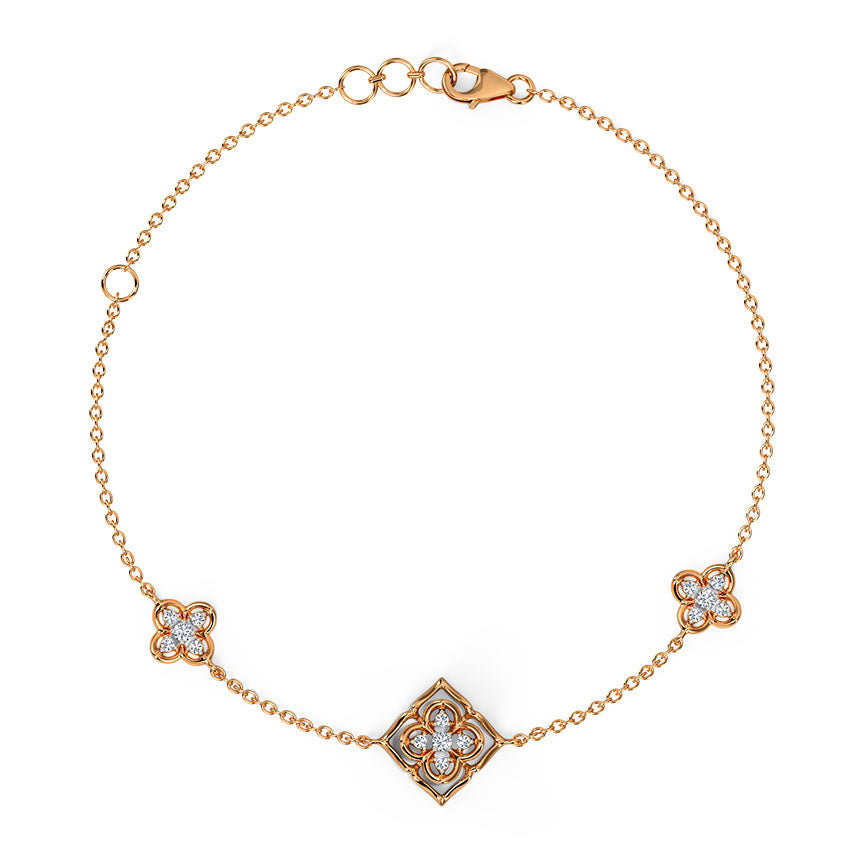 Belle Floral Diamond Bracelet