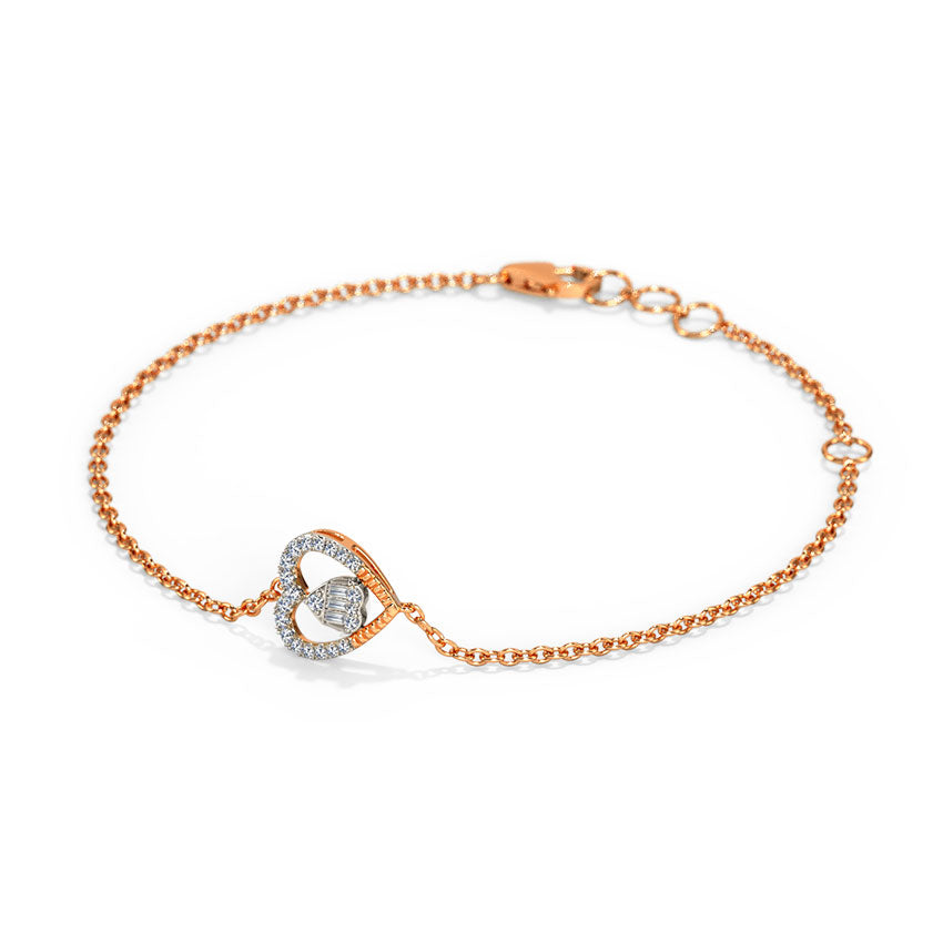 Serena Heart Diamond Bracelet