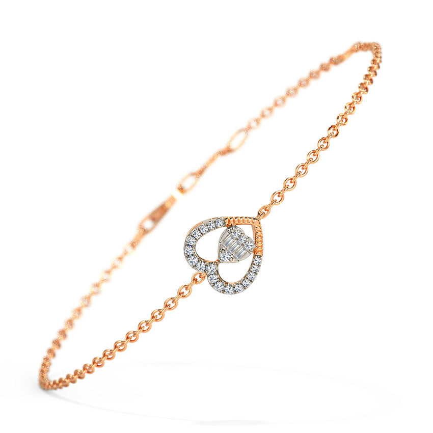 Serena Heart Diamond Bracelet