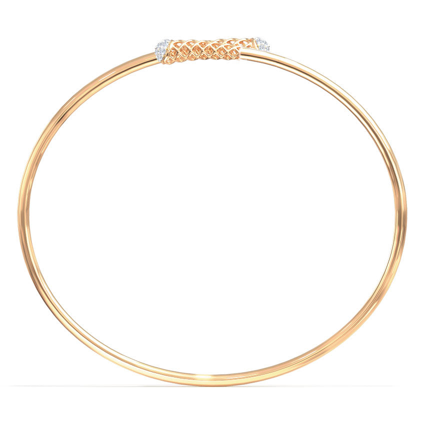 Braided Cluster Diamond Bracelet