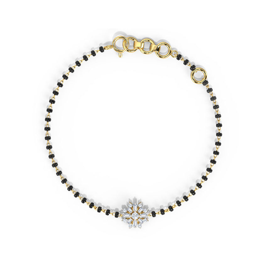 Zara Diamond Mangalsutra Bracelet