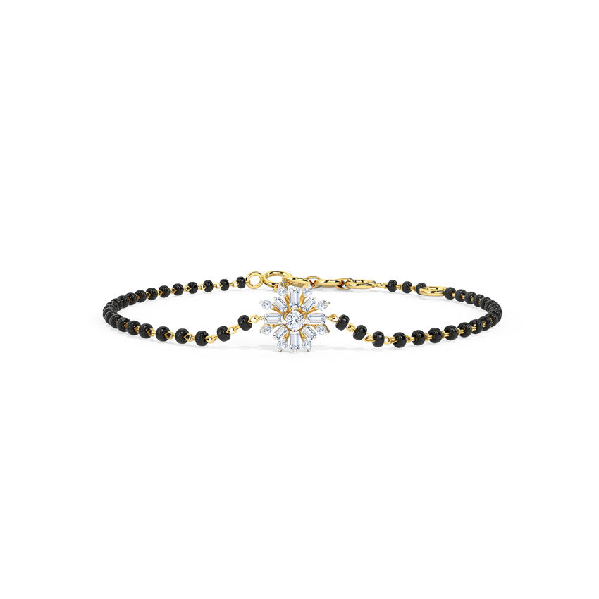 Zara Diamond Mangalsutra Bracelet