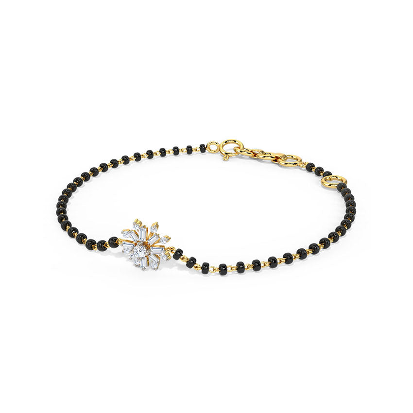 Zara Diamond Mangalsutra Bracelet