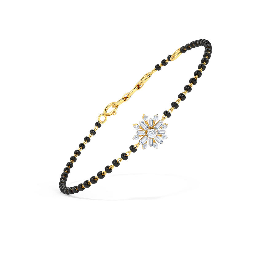 Zara Diamond Mangalsutra Bracelet