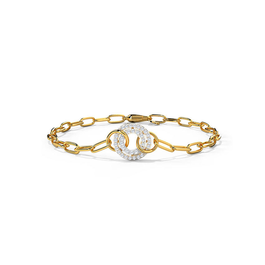 Linked Links Diamond Bracelet